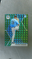 2021 Panini Mosaic Green Prizm #237 Trevor Rogers RC Marlins